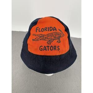 Vintage 70s 80s Small Florida Gators College Ball Blue Orange Bucket Hat